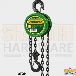 JADEVER 2 Ton Chain Pulley Block – Manual Chain Block Hoist 2000kg | Shabbiri Hardware Kenya