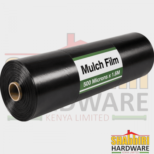 Black Mulch Film Roll 500M x 1.6M – Agricultural Weed Control & Moisture Retention Film in Kenya | Shabbiri Hardware