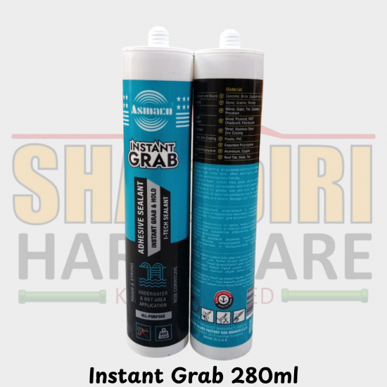 Asmaco Instant Grab Adhesive Sealant 280ml – Instant Grab & Hold, Underwater & Wet Area Adhesive in Kenya