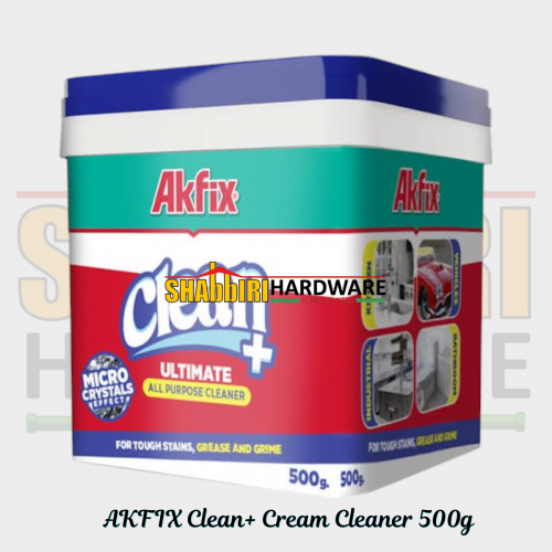 AKFIX Clean+ Cream Cleaner 500g – Multi-Surface Abrasive Cleaning Cream for Kitchen, Bathroom, Sinks, Cookers & Stainless Steel | Shabbiri Hardware Kenya