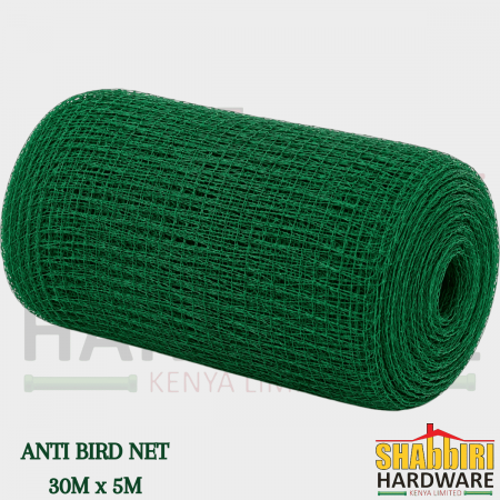 Green Anti Bird Net 30M x 5M – Heavy Duty Bird Protection Netting in Kenya | Shabbiri Hardware