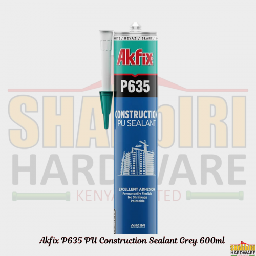 Akfix P635 PU Construction Sealant Grey 600ml – Polyurethane Joint Sealant for Concrete & Expansion Joints