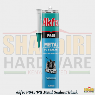 Akfix P645 PU Metal Sealant Black 310ml – Automotive & Construction Polyurethane Sealant | Fast Curing, High Modulus