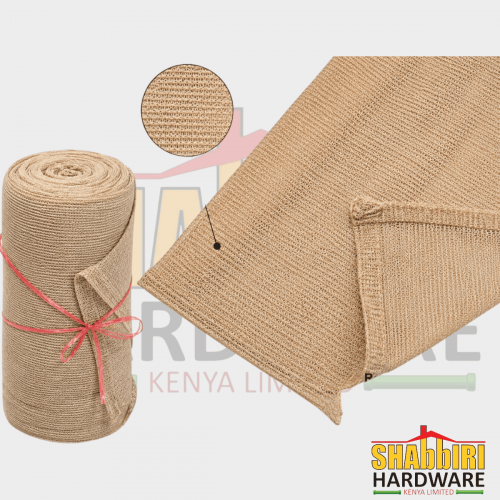  Beige Shade Net 80% – 50m x 4m | Heavy Duty Outdoor Sun Protection Net for Parking, Farms, Greenhouses & Shade Structures in Nairobi Kenya