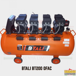 BTALI BT200 OFAC Oil-Free Silent Air Compressor 200L — 4HP 4-Block, 424 L/min, 8 Bar