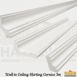 Wall to Ceiling Skirting Cornice 3m | Decorative Ceiling Cornice & Wall Skirting Kenya