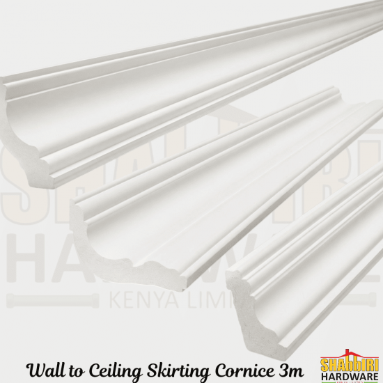 Wall to Ceiling Skirting Cornice 3m | Decorative Ceiling Cornice & Wall Skirting Kenya