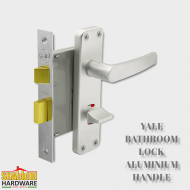YALE BATHROOM LOCK ALUMINIUM HANDLE 