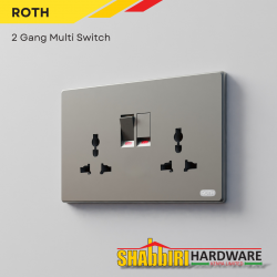 MODERN TWIN SOCKET - GUN GREY