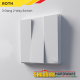 MODERN 3 GANG 2 WAY SWITCH - WHITE MODERN 3 GANG 2 WAY SWITCH - WHITE