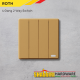 MODERN 4 GANG 2 WAY SWITCH - GOLD MODERN 4 GANG 2 WAY SWITCH - GOLD