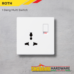 MODERN SINGLE SOCKET MULTI SWITCH - WHITE MODERN SINGLE SOCKET MULTI SWITCH - WHITE