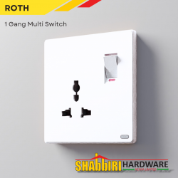 MODERN SINGLE SOCKET MULTI SWITCH - WHITE MODERN SINGLE SOCKET MULTI SWITCH - WHITE