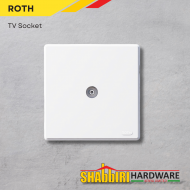 MODERN TV SOCKET - WHITE