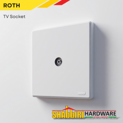 MODERN TV SOCKET - WHITE MODERN TV SOCKET - WHITE