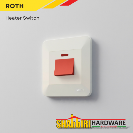 MODERN WATER HEATER SWITCH - WHITE