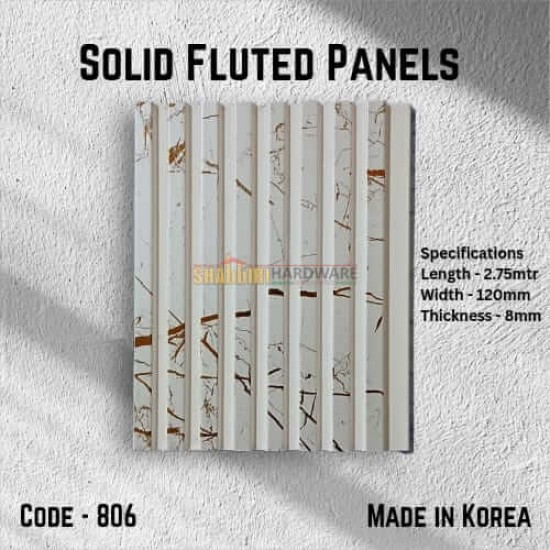 PS FLUTED WALL PANELS - Gold Marble Mini Grooves (806)