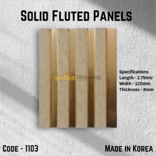 PS FLUTED WALL PANELS - HONEY MAPLE (1103)