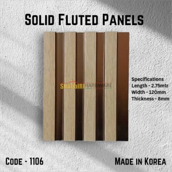 PS FLUTED WALL PANELS - Copper Accent Mini-Groove (1106)