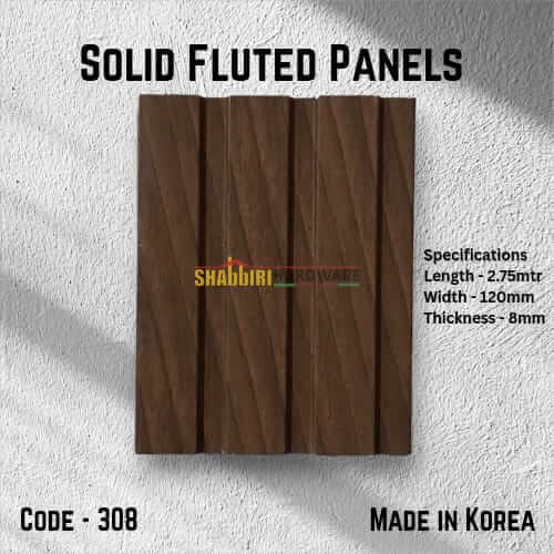 PS FLUTED WALL PANELS - American Walnut Chevron (308)