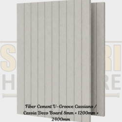 Fiber Cement  V-Groove Cassiano / Cassia Deco Board 8mm × 1200mm × 2400mm In Kenya