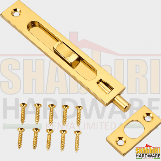 FLUSH BOLT GOLD 
