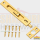 FLUSH BOLT GOLD 