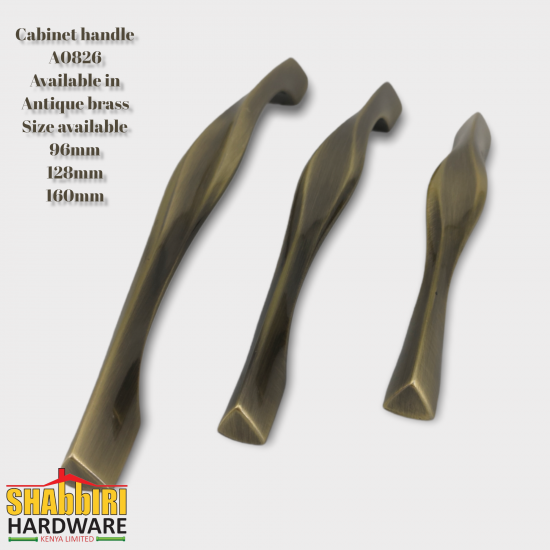 WARDROBE HANDLE A0826 ANTIQUE BRASS SERIES