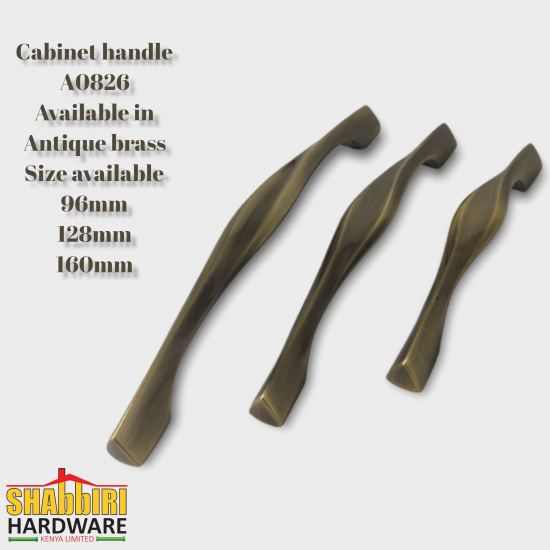 WARDROBE HANDLE A0826 ANTIQUE BRASS SERIES