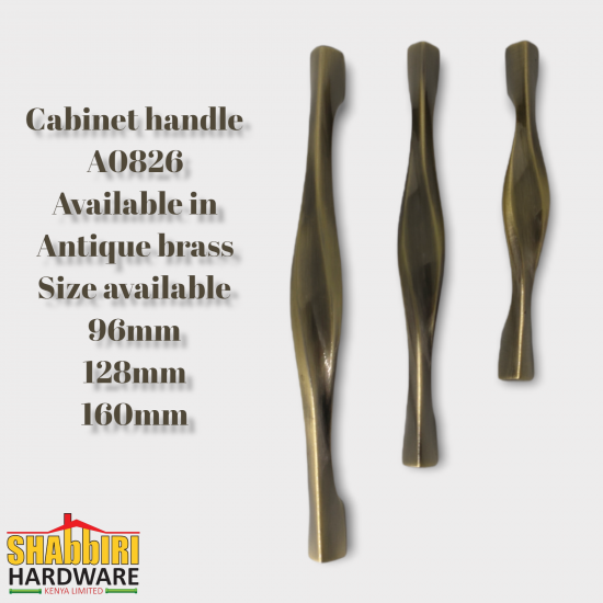 WARDROBE HANDLE A0826 ANTIQUE BRASS SERIES