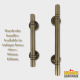 WARDROBE HANDLE 3304 ANTIQUE BRASS SERIES