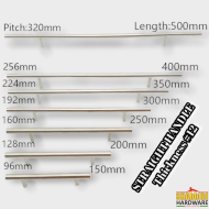 STRAIGHT HANDLE CHROME- 10MM THICKNESS