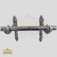 CURTAIN ROD TWISTED SILVER 28MM 5.8MTRS LENGTH