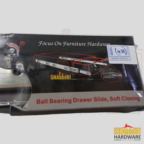 DRAWER SLIDER SOFT CLOSE 16"