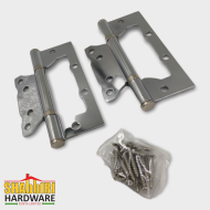 BUTTERFLY HINGES 5" - CHROME