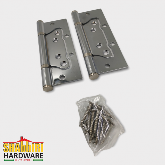 BUTTERFLY HINGES 5" - CHROME