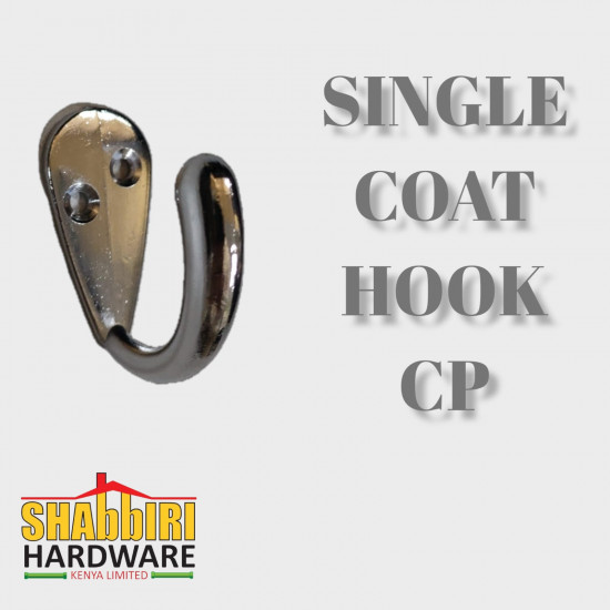 SINGLE COAT HOOK CHROME