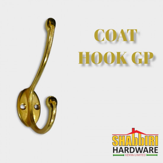 COAT HOOK GOLD 