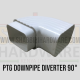 SQUARE DOWNPIPE DIVERTER 90 