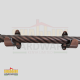 CURTAIN ROD TWISTED ANTIQUE COPPER 28MM 5.8MTRS LENGTH