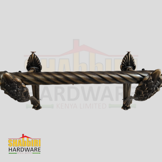 CURTAIN ROD TWISTED ANTIQUE BRASS 28MM 5.8MTRS LENGTH