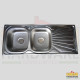 KITCHEN SINK (HD) Double Bowl Single Drain 