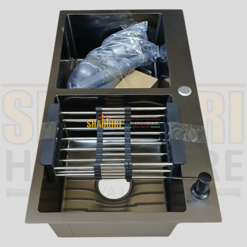 DOUBLE BOWL KITCHEN SINK BLACK