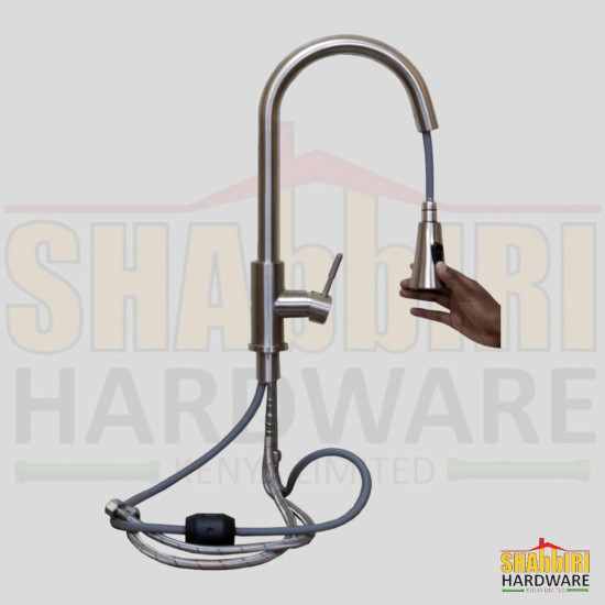 Long Neck with a Pull Down Flex- Kitchen Mixer (SS304) 