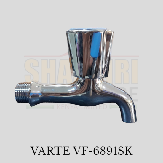 VARTE SHORT NECK CHROME BIB TAP 1/2" 