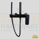 leomix shower mixer black - head and hand shower.