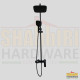 leomix shower mixer black - head and hand shower.