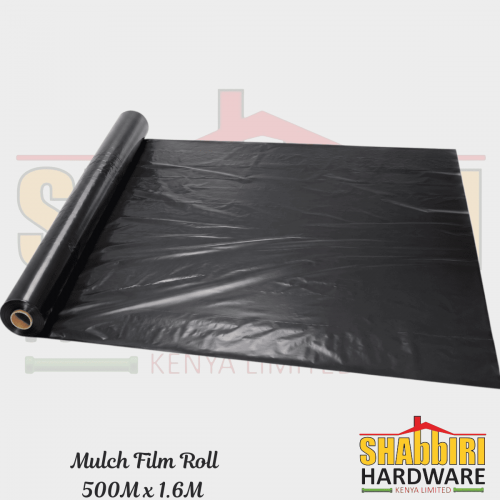 Black Mulch Film Roll 500M x 1.6M – Agricultural Weed Control & Moisture Retention Film in Kenya | Shabbiri Hardware