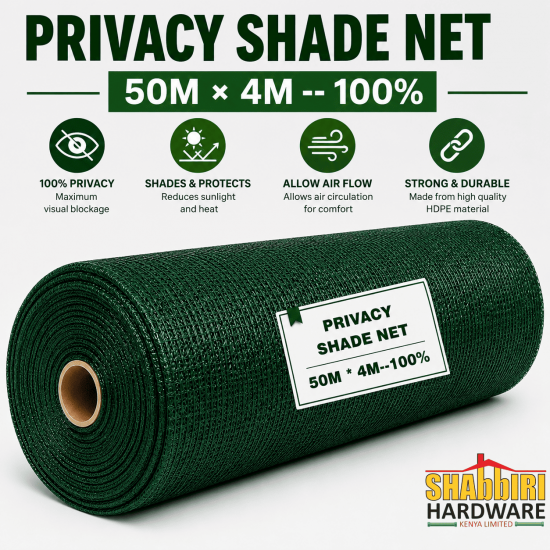 Privacy Shade Net 100% 50m × 4m | Non-Waterproof Privacy Screen Net Kenya