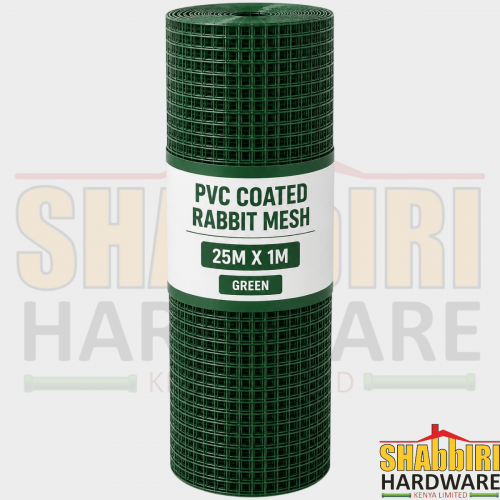PVC Coated Rabbit Mesh Green 25m x 1m | Rabbit Cage Mesh, Garden Fence & Animal Enclosure Wire Mesh in Nairobi Kenya